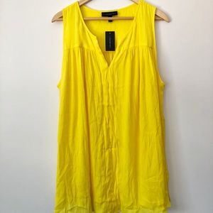 Lane Bryant Bright Yellow Sleeveless Blouse